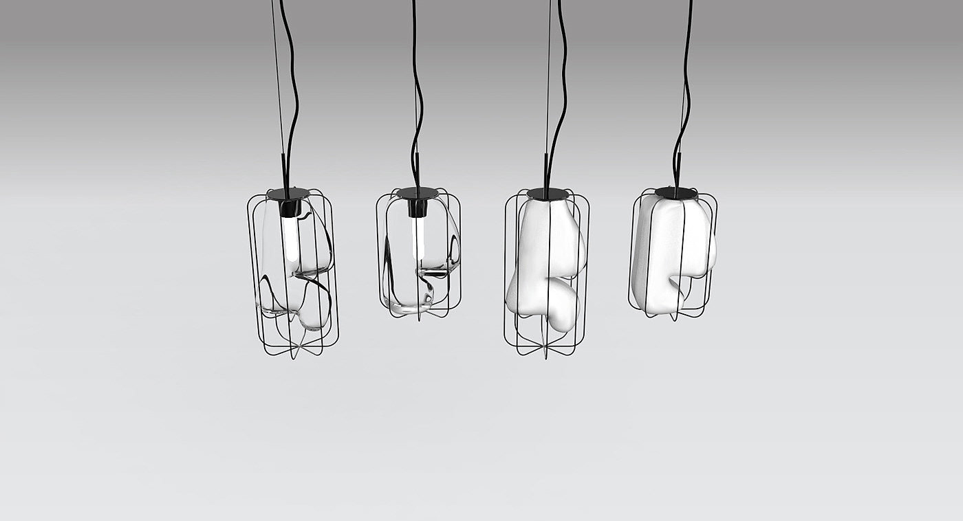 Metal，Glass lamp，Murano，