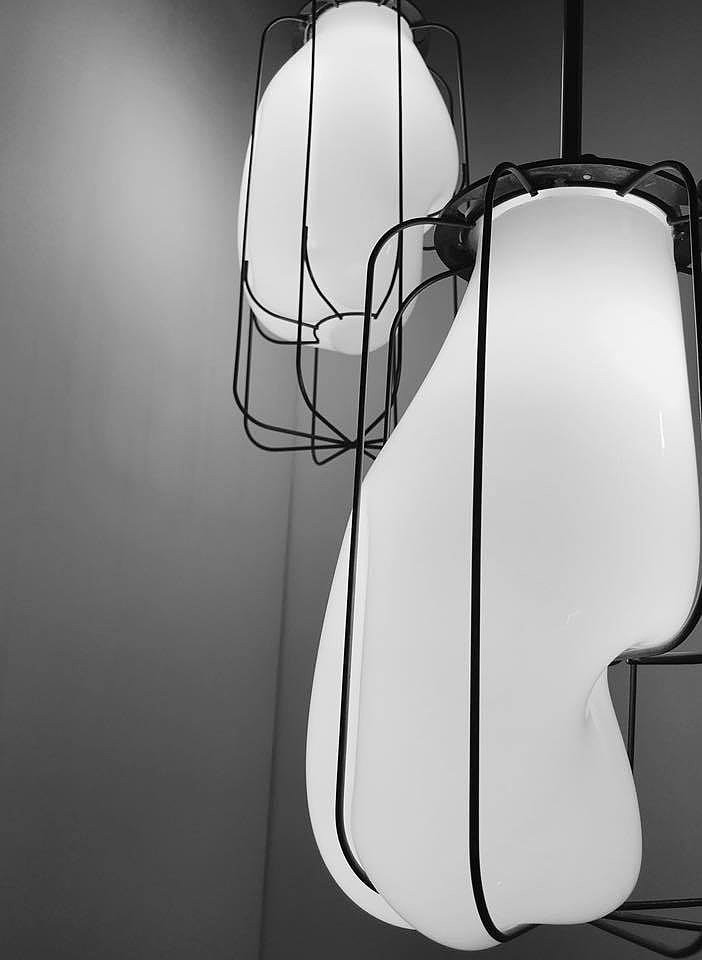 Metal，Glass lamp，Murano，