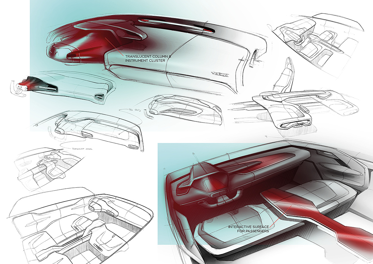 Kia Verve，conceptual design，Automobile design，