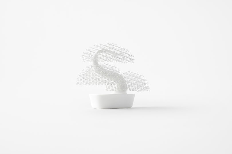 white，Interaction design，bonsai，