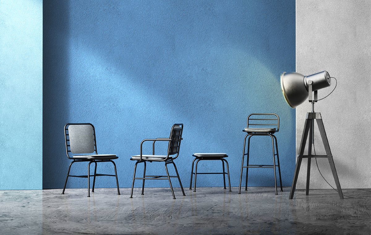 Metal，Simplicity，backrest，chair，chair，furniture，Home Furnishing，