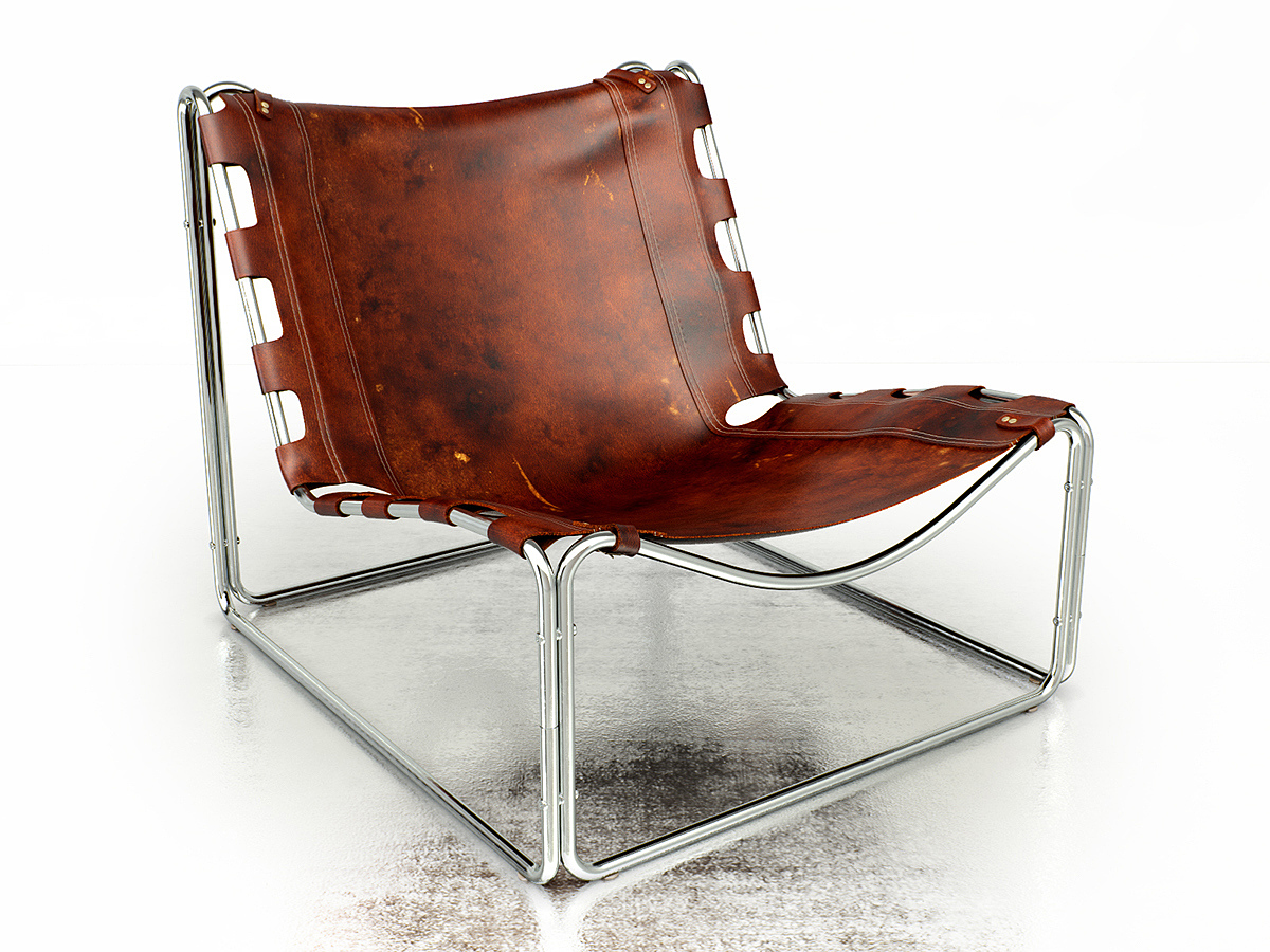 chair，Retro，Brown red，cortex，