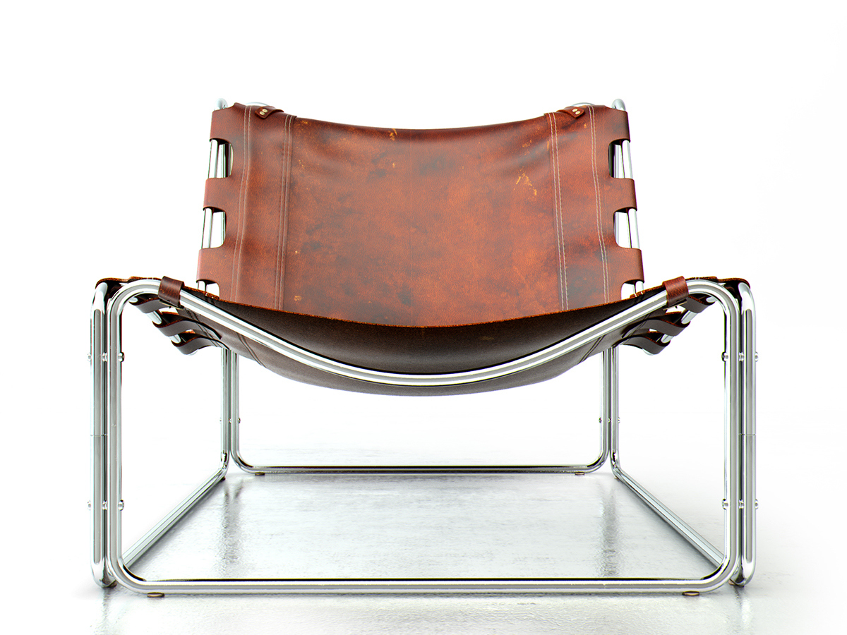 chair，Retro，Brown red，cortex，