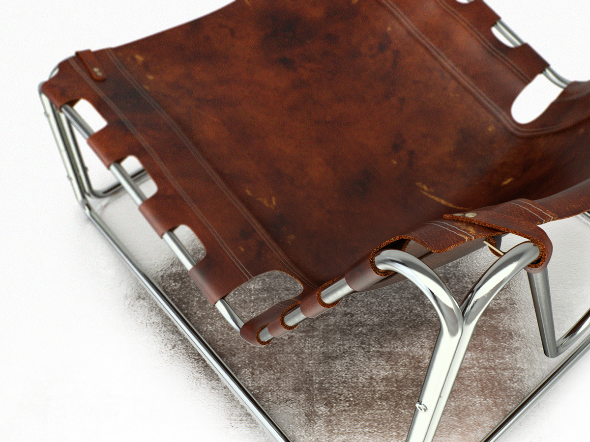 chair，Retro，Brown red，cortex，