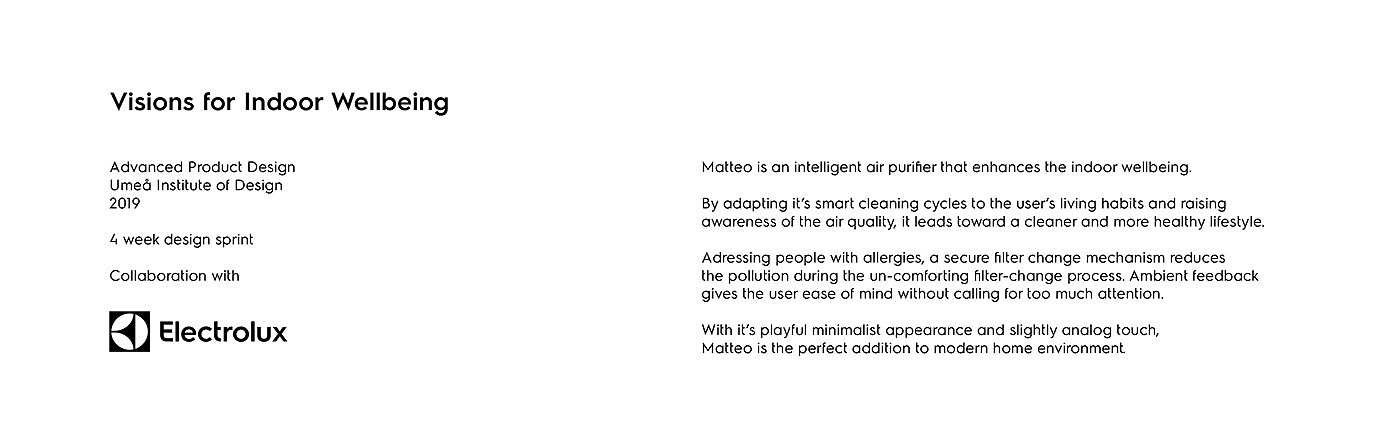 Intelligent interaction，air cleaner，matteo，