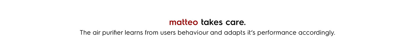 Intelligent interaction，air cleaner，matteo，