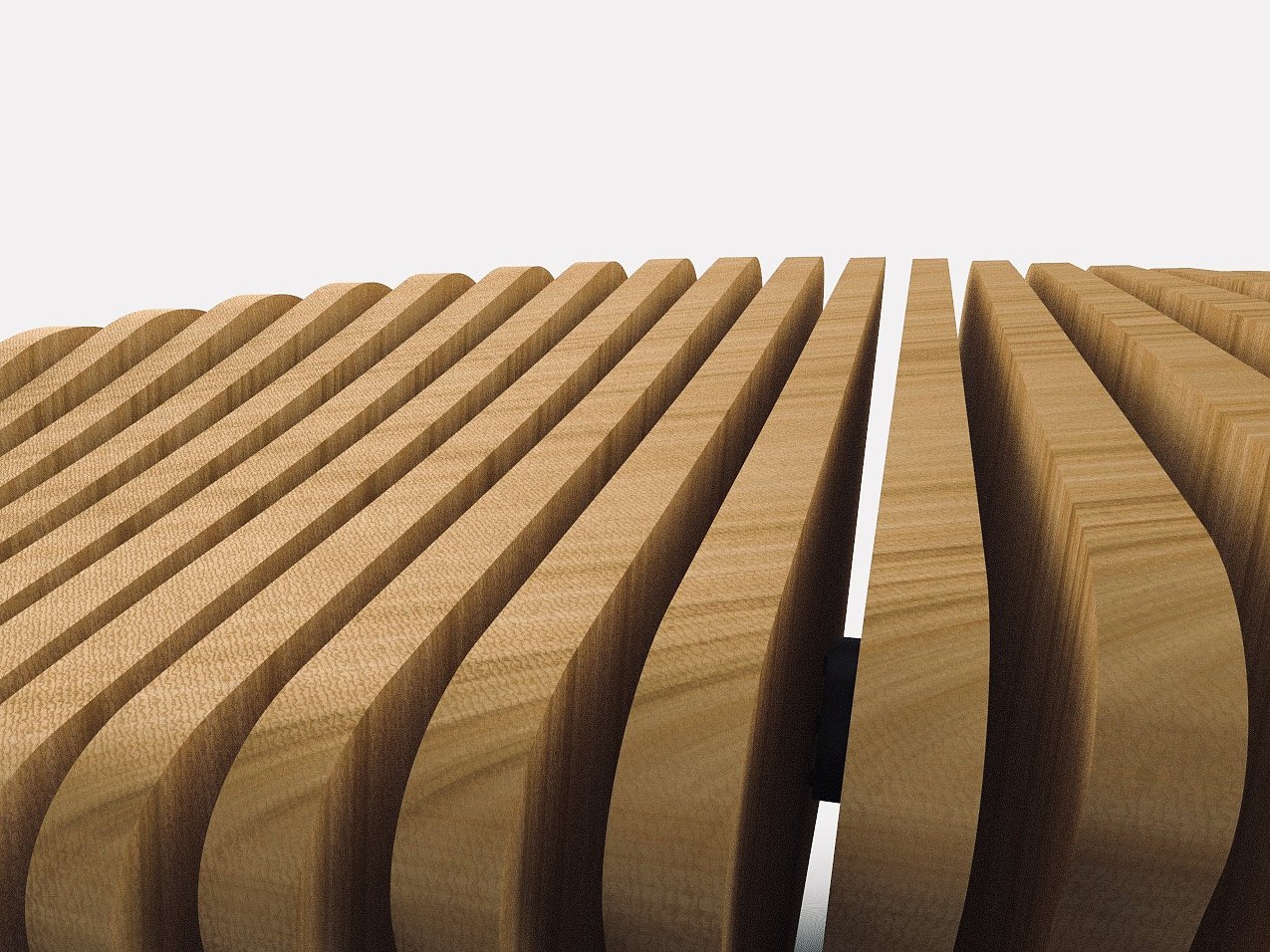 public，cmf，wood，Plastic，Metal，Mathematical elements，infinite，Public bench，