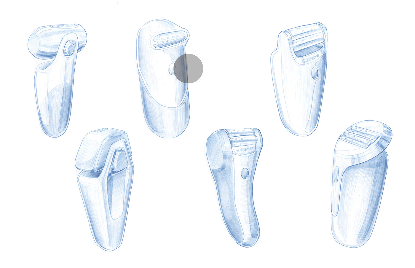 razor，Rendering，Hand drawing，