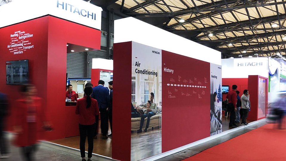 HITACHI，Hitachi，China Refrigeration Exhibition，Brand experience，Booth design，TEAMS Design，Qisi，