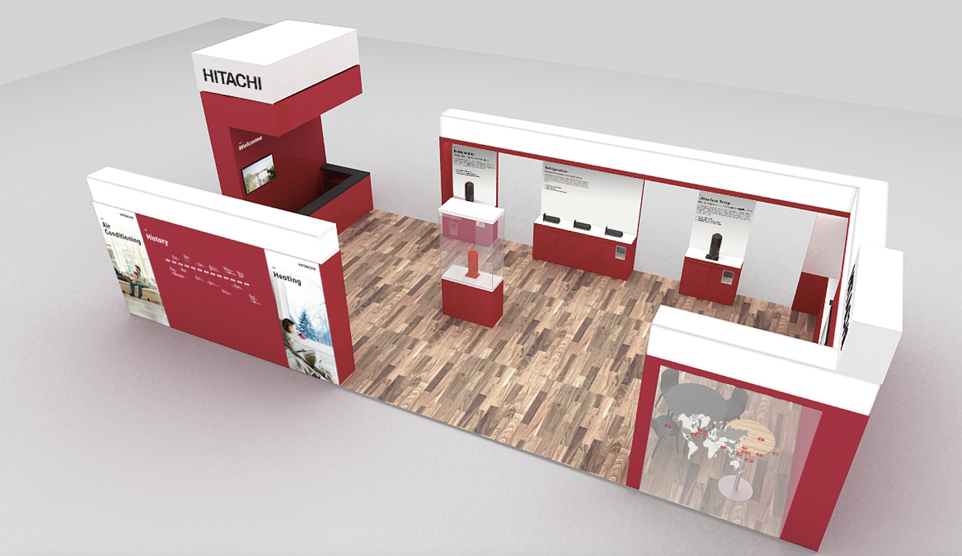 HITACHI，Hitachi，China Refrigeration Exhibition，Brand experience，Booth design，TEAMS Design，Qisi，