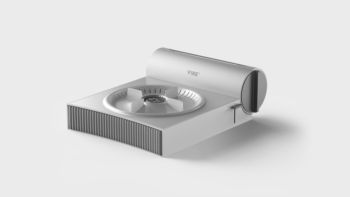 white，Gas furnace，FIRE，