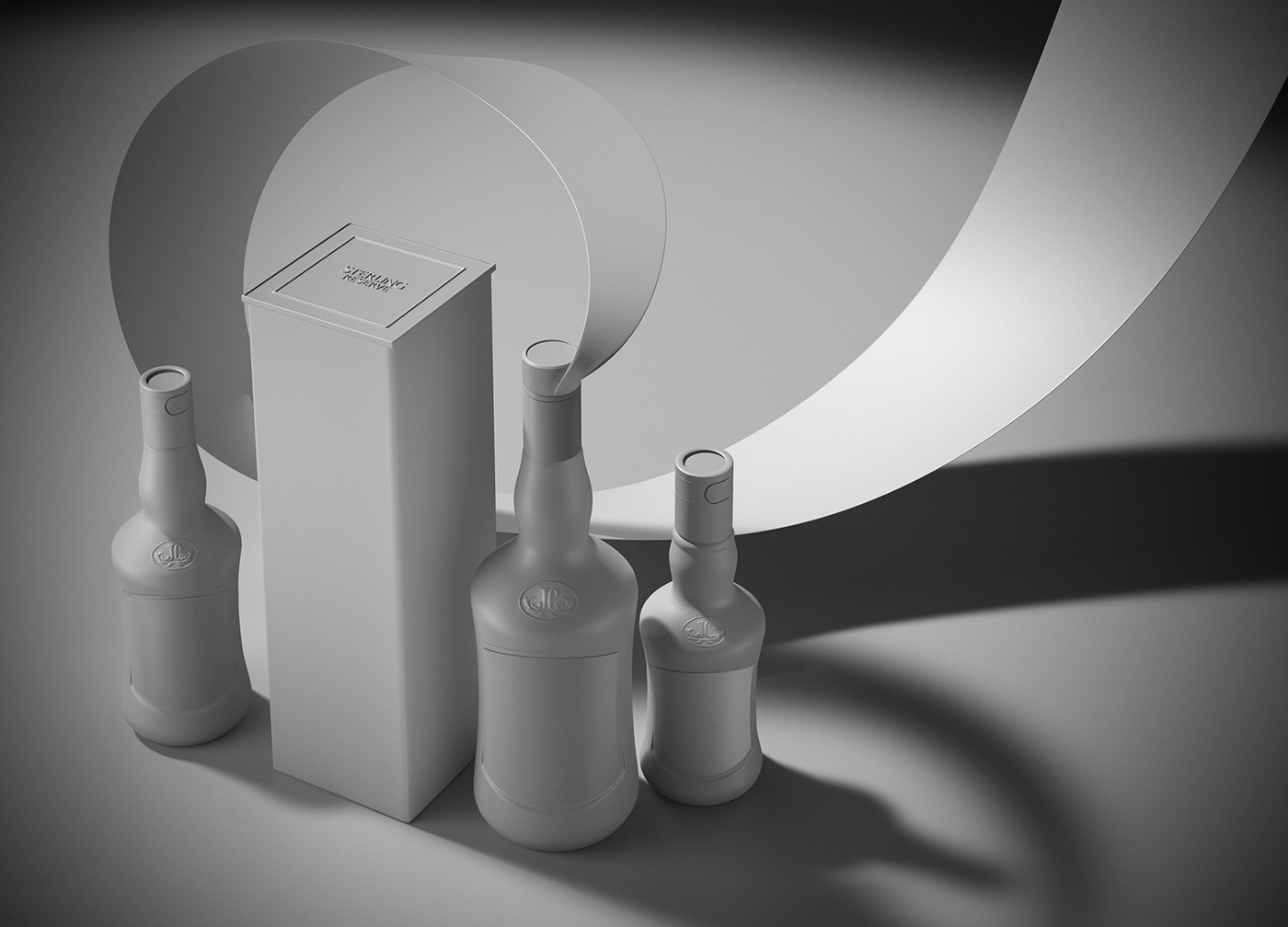 Whisky，packing design，Sterling Reserve，