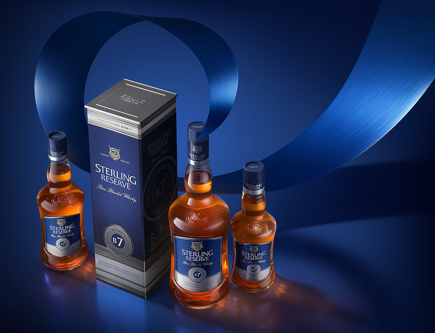 Whisky，packing design，Sterling Reserve，
