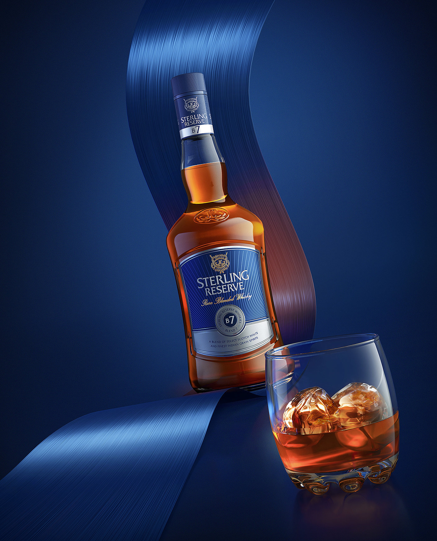 Whisky，packing design，Sterling Reserve，