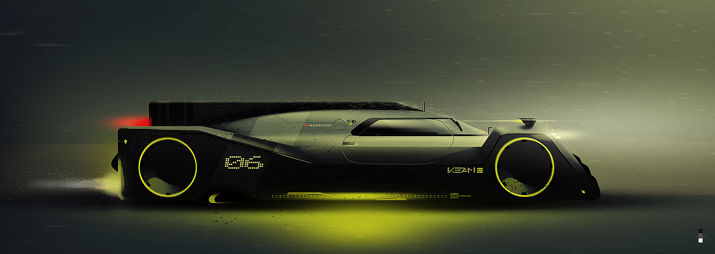 Le Mans LR-02，Automobile design，Hand drawn，conceptual design，