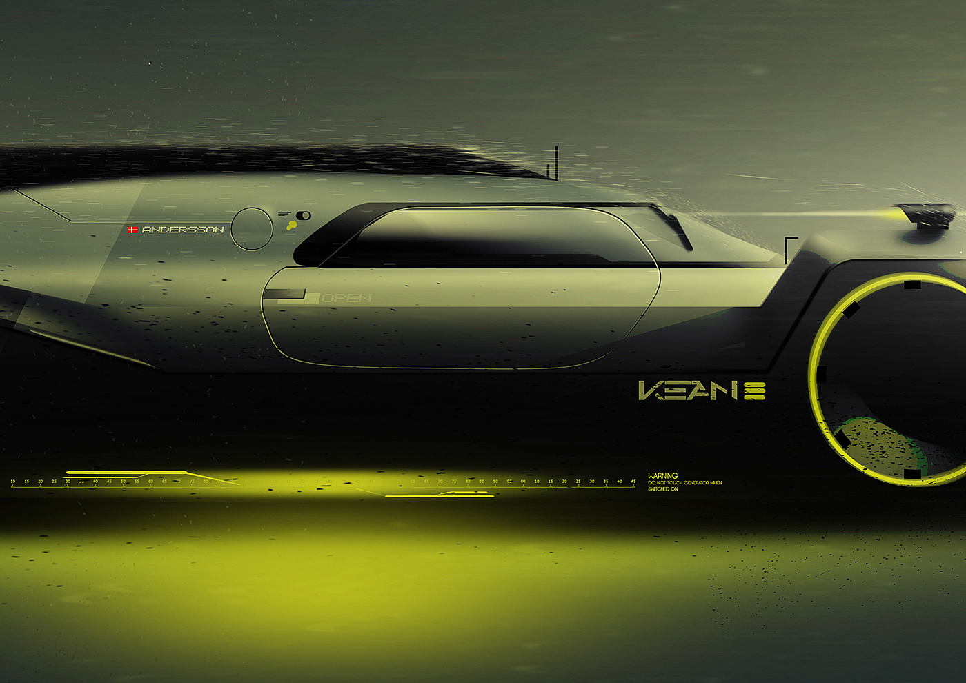 Le Mans LR-02，Automobile design，Hand drawn，conceptual design，