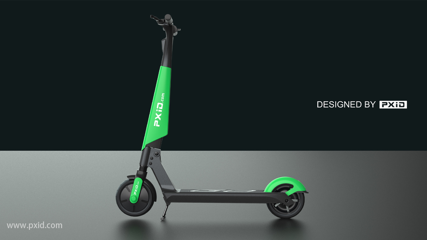 Scooter，Design of electric scooter，Electric vehicle design，Motorcycle design，Design of transportation tools，Product oriented industrial design，pxid，