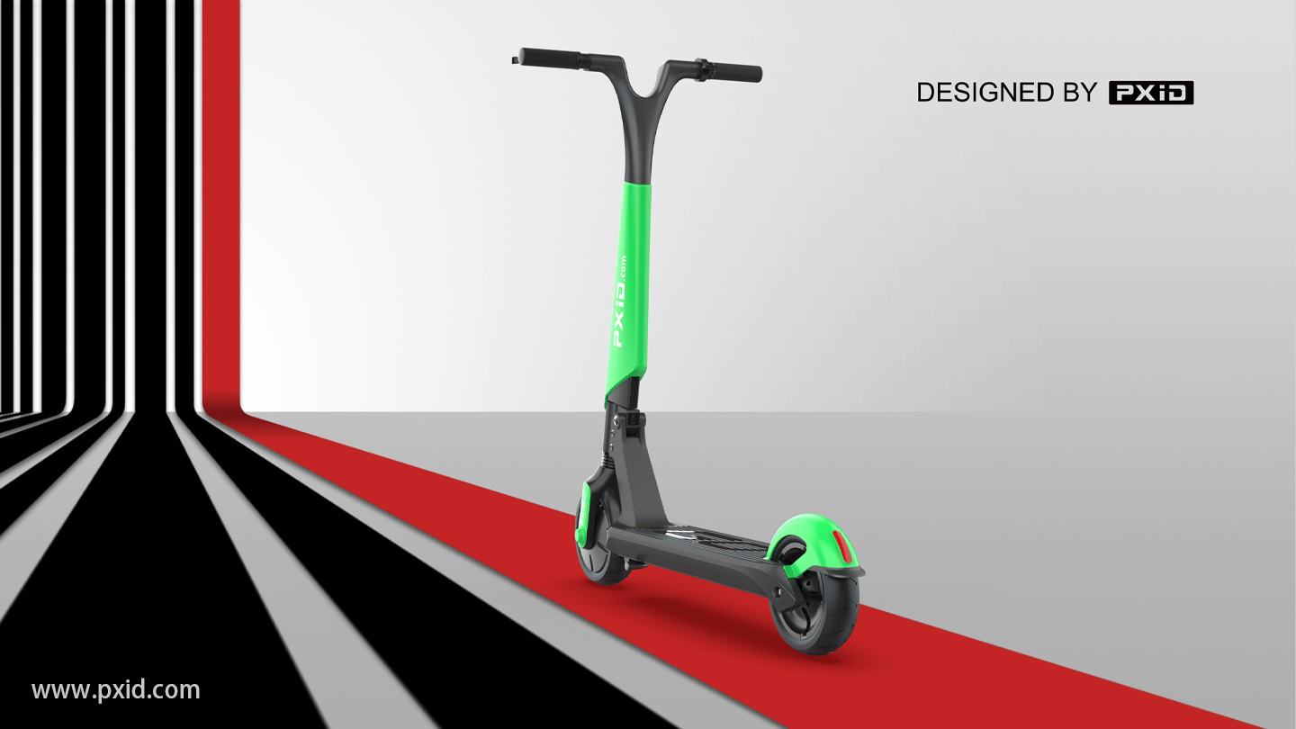 Scooter，Design of electric scooter，Electric vehicle design，Motorcycle design，Design of transportation tools，Product oriented industrial design，pxid，
