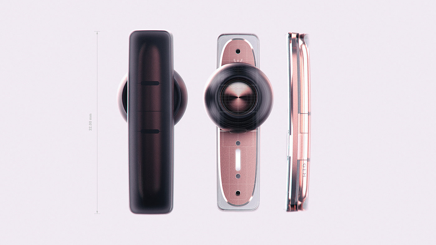 GEM，Wireless headset，Hand drawn，