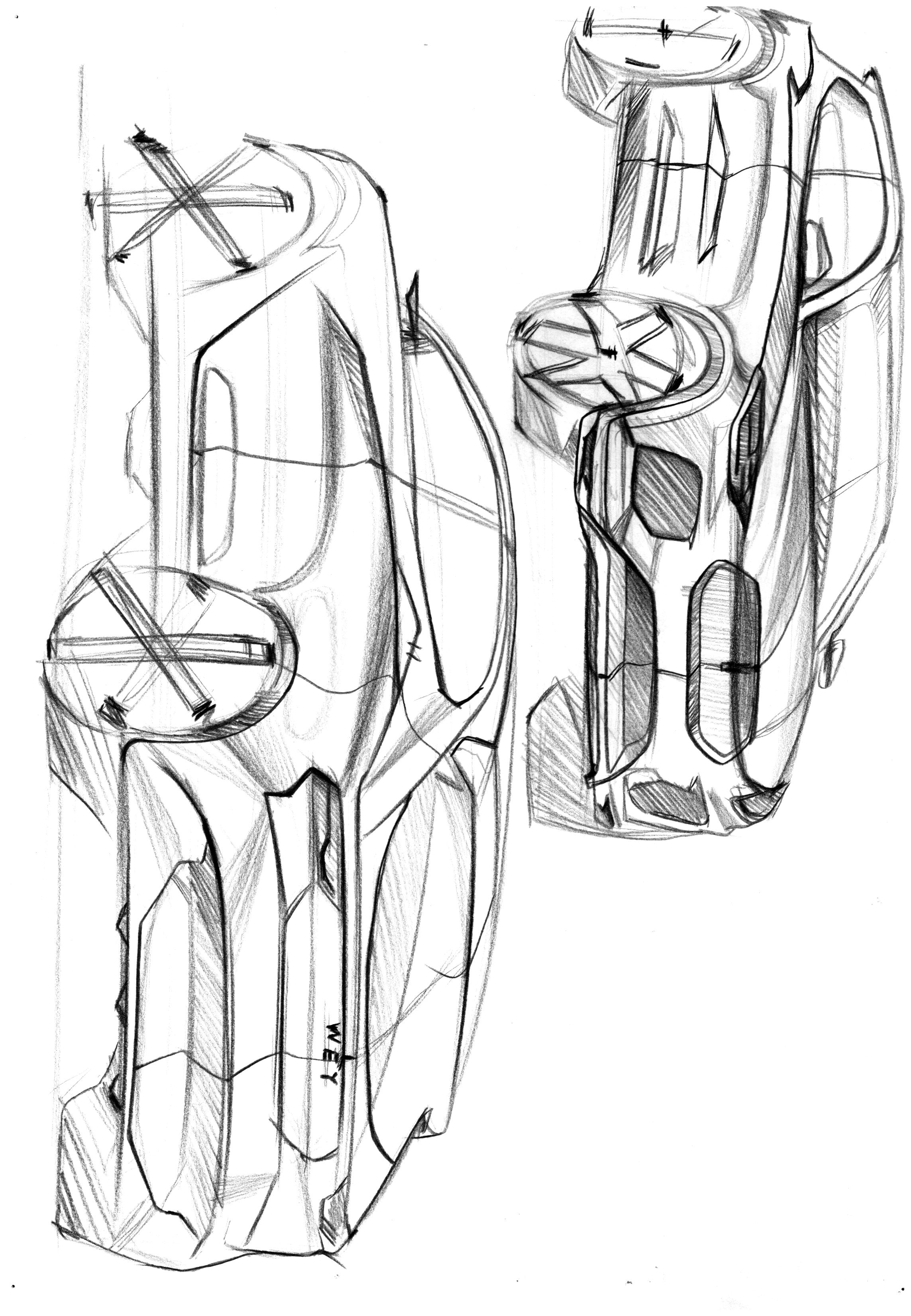 Sketch, interior and exterior decoration，