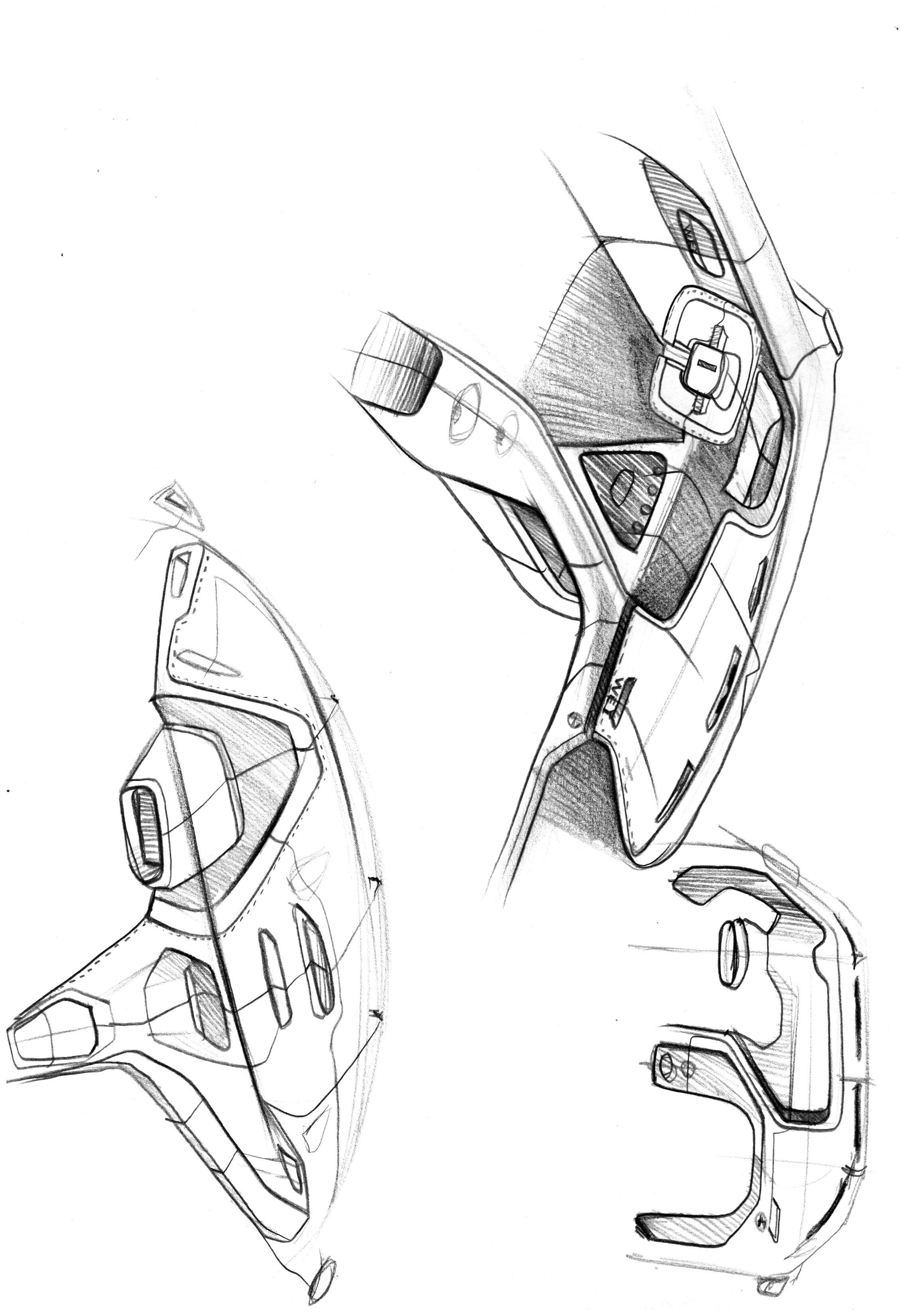 Sketch, interior and exterior decoration，