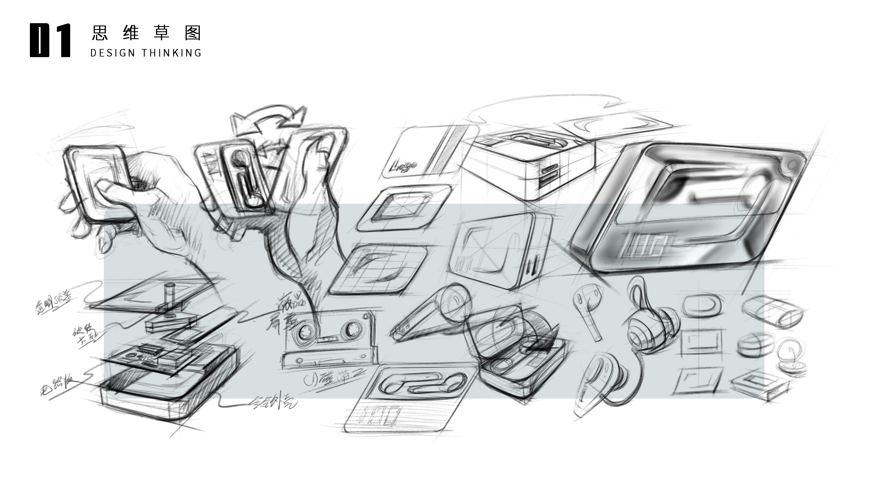 Bluetooth headset charging box，Rotary opening and closing，Rich color，Gradient color matching，fashion，electronic product，translucent，Micro surface，