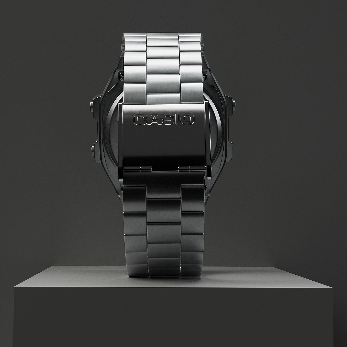 CASIO，Wrist watch，modeling，Render，3d，