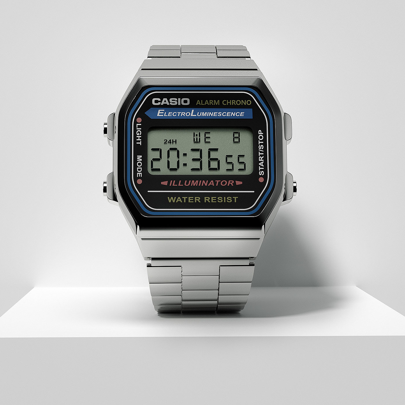 CASIO，Wrist watch，modeling，Render，3d，