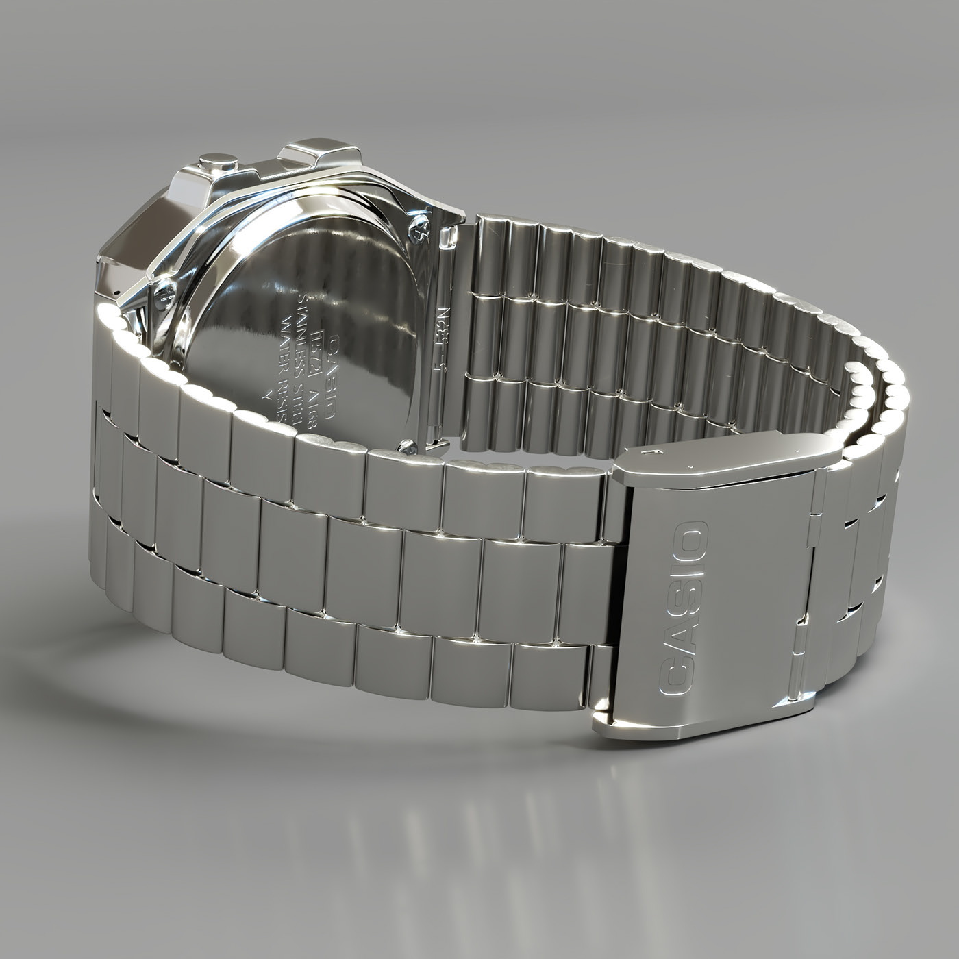 CASIO，Wrist watch，modeling，Render，3d，