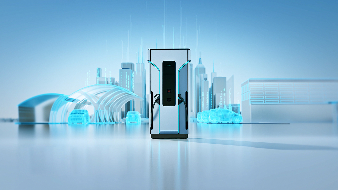 siemens，industrial design，electric vehicle，quick charger ，User experience，Siemens，Qisi design，TEAM Design，