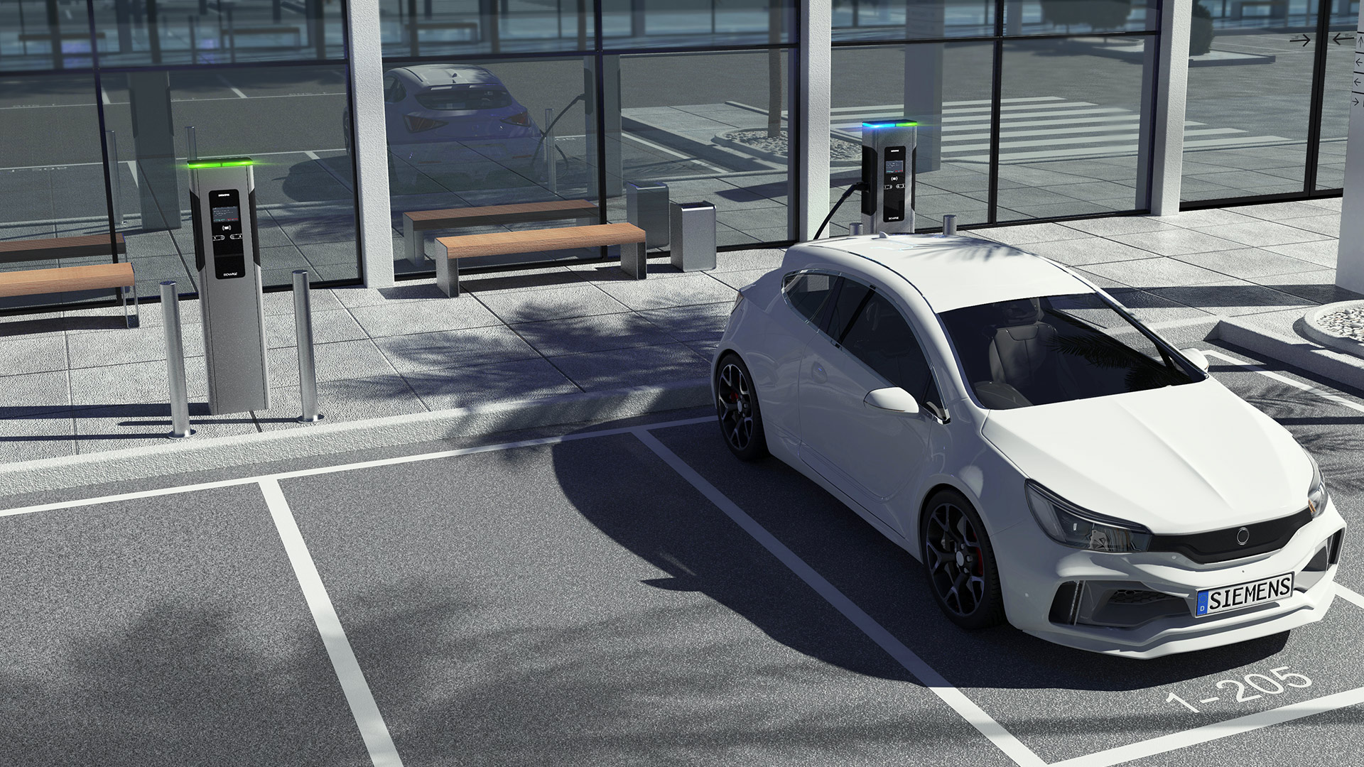 siemens，industrial design，electric vehicle，quick charger ，User experience，Siemens，Qisi design，TEAM Design，