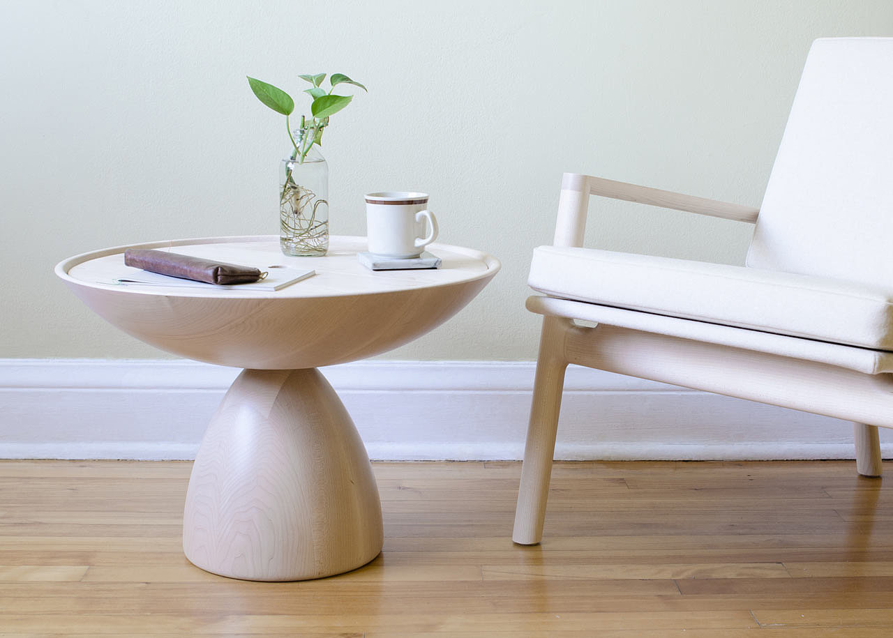 蒙特利尔，边桌，休闲椅，家居设计，桌椅，现代枫木桌椅，