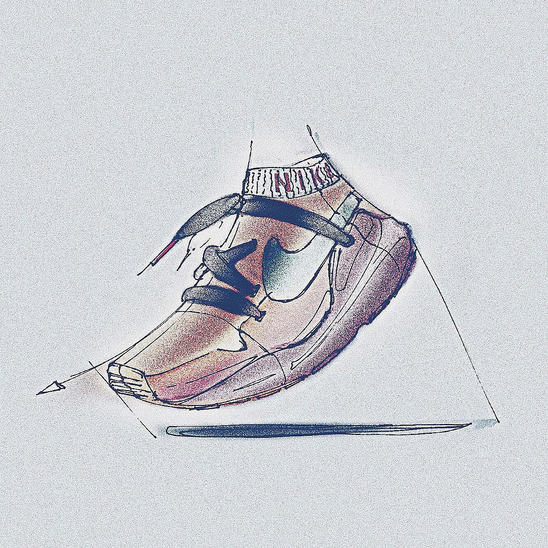 Sketch，Hand drawn，shoes，sneakers，