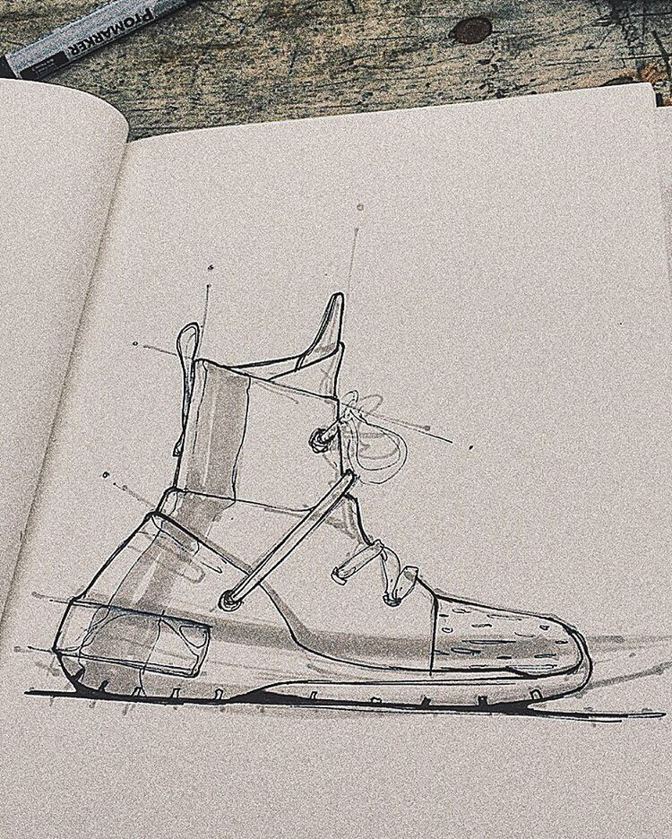 Sketch，Hand drawn，shoes，sneakers，
