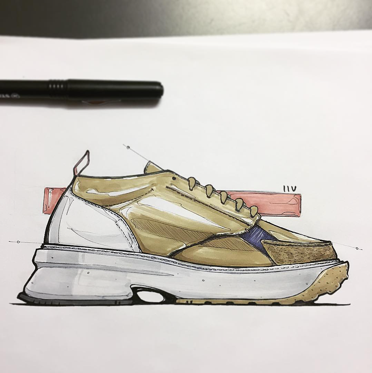 Sketch，Hand drawn，shoes，sneakers，