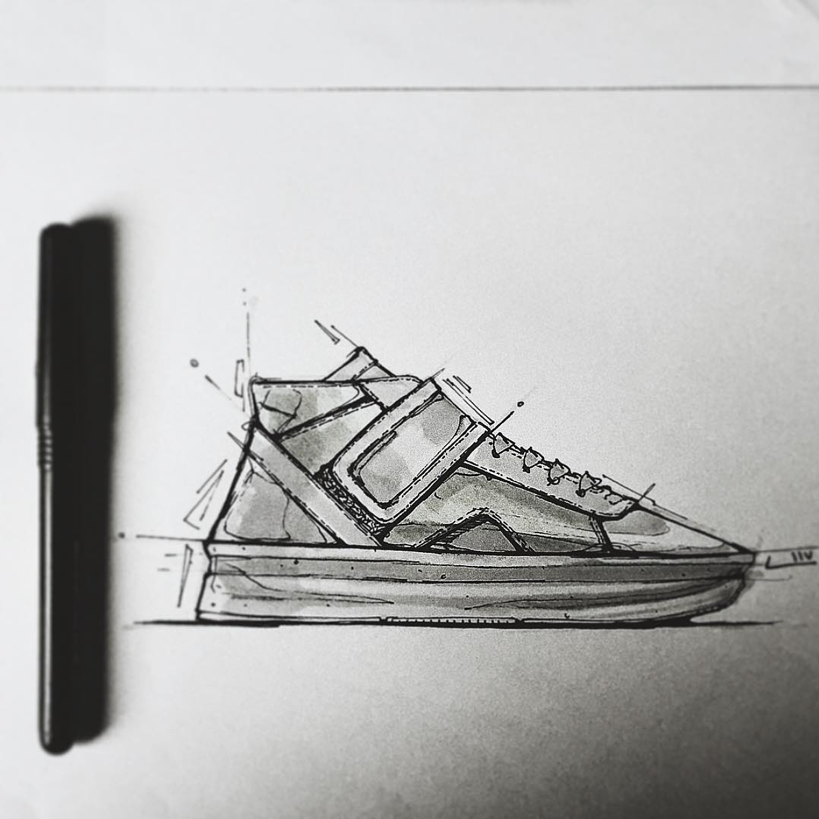 Sketch，Hand drawn，shoes，sneakers，