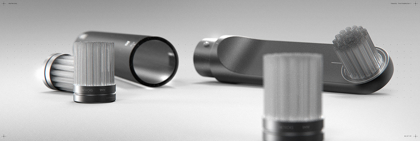 conceptual design，Electric toothbrush head，SC + Patricks，