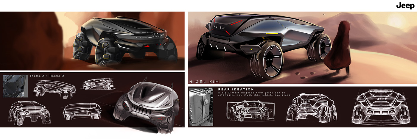 Automobile design，conceptual design，Jeep supply，