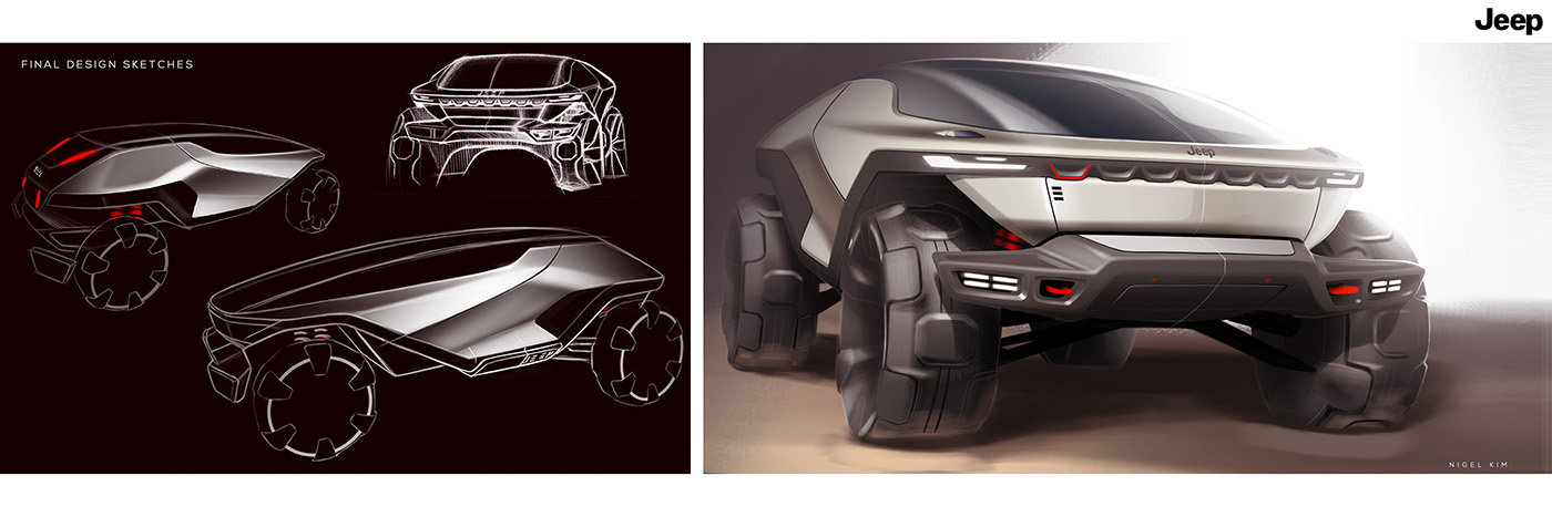 Automobile design，conceptual design，Jeep supply，