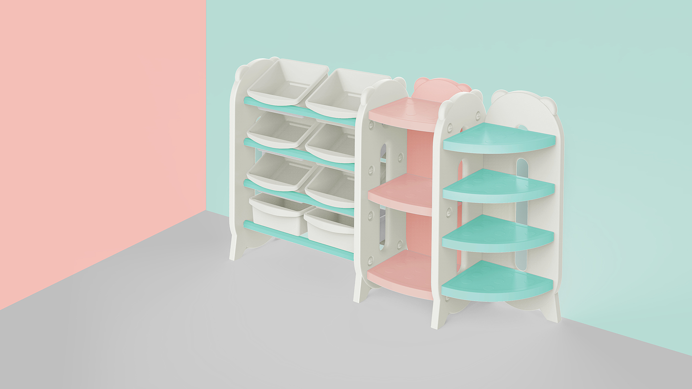 Interesting，originality，practical，Storage cabinet，children，Children's products，Render，product design，