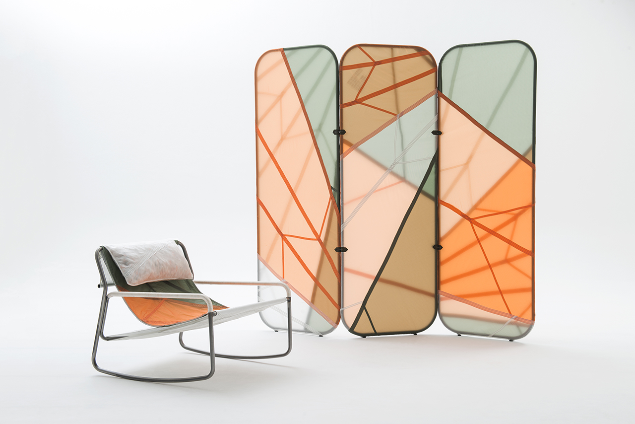 parachute，chair，canopy，