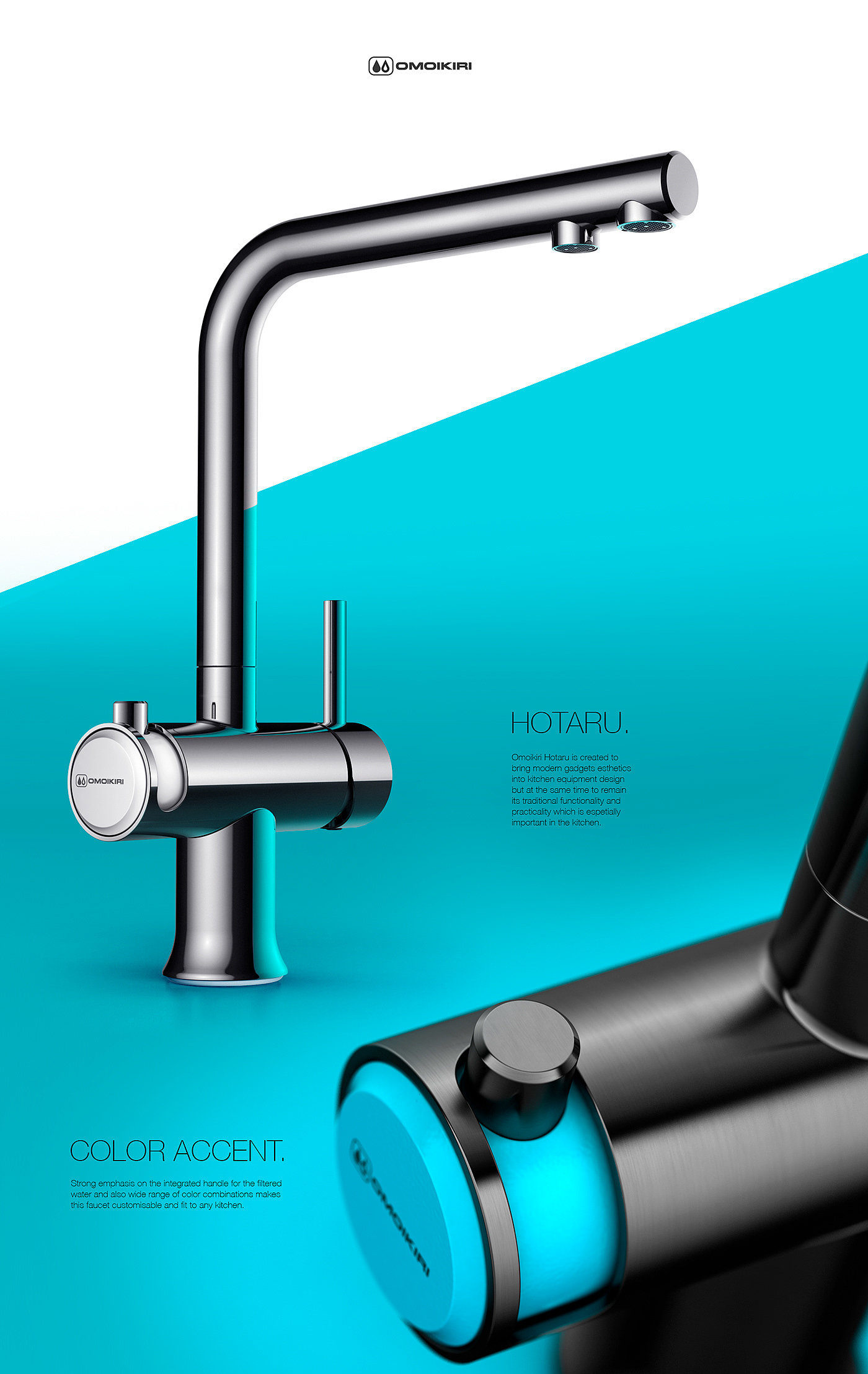 Creative kitchen and bathroom，Kitchen design，Kitchen faucet，good-looking，Multifunctional faucet，Clean faucet，