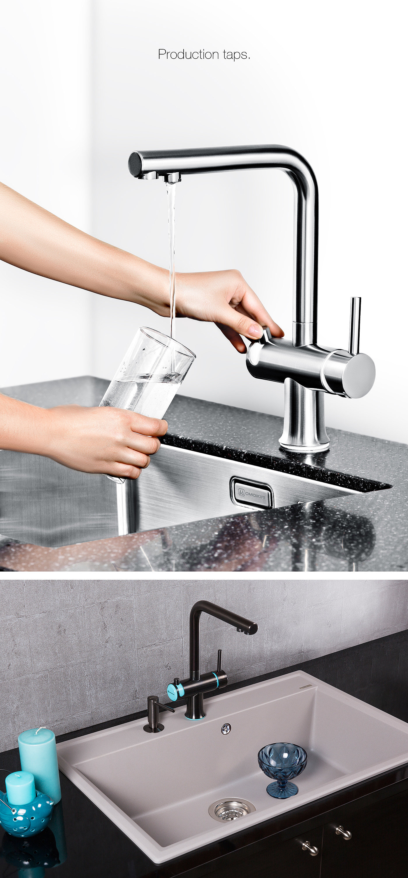 Creative kitchen and bathroom，Kitchen design，Kitchen faucet，good-looking，Multifunctional faucet，Clean faucet，