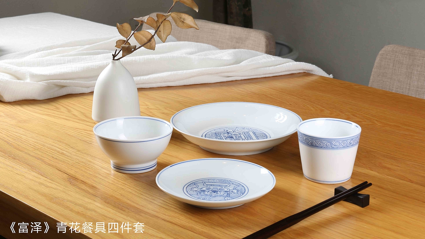 Cultural creation，glass，tableware，Liangzhu，Shanjia，