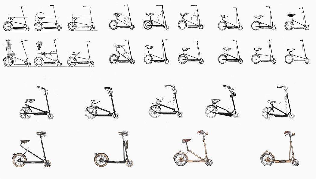 Retro，Bicycle，Scooter，Skate，