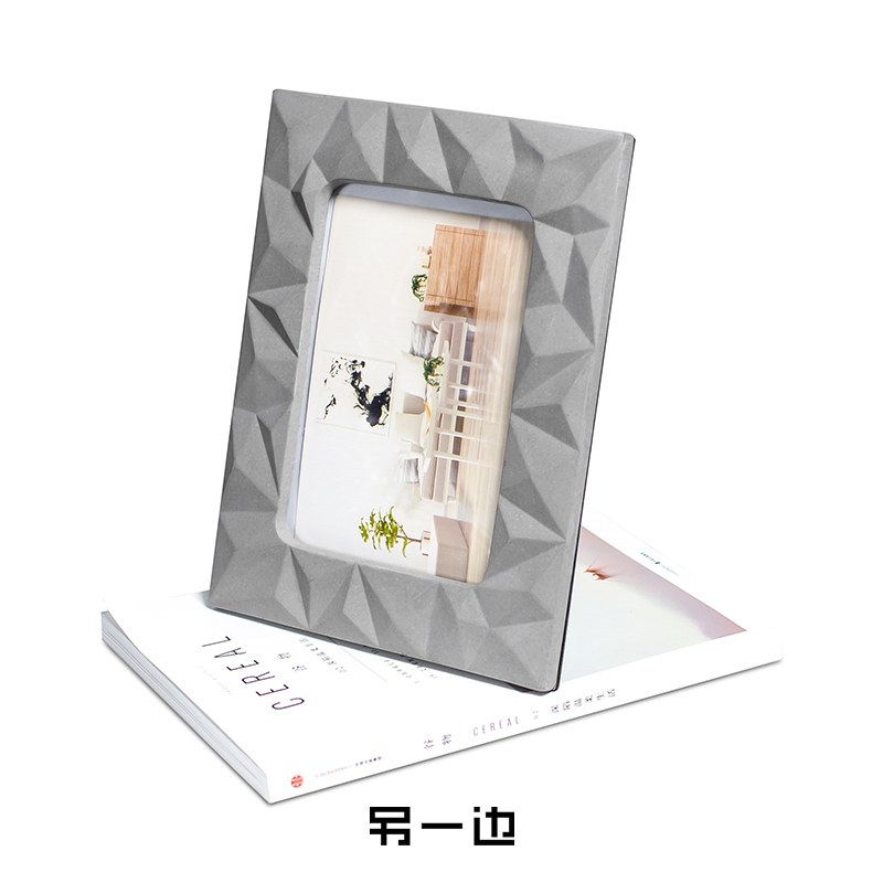 The other side，Cement household photo frame decoration，Creative design of concrete，Nordic simple photo frame，