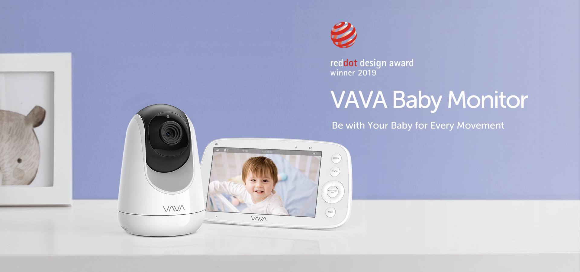 reddot，Baby monitor ，VA-IH006 Babyphone，2019 red dot product design award，