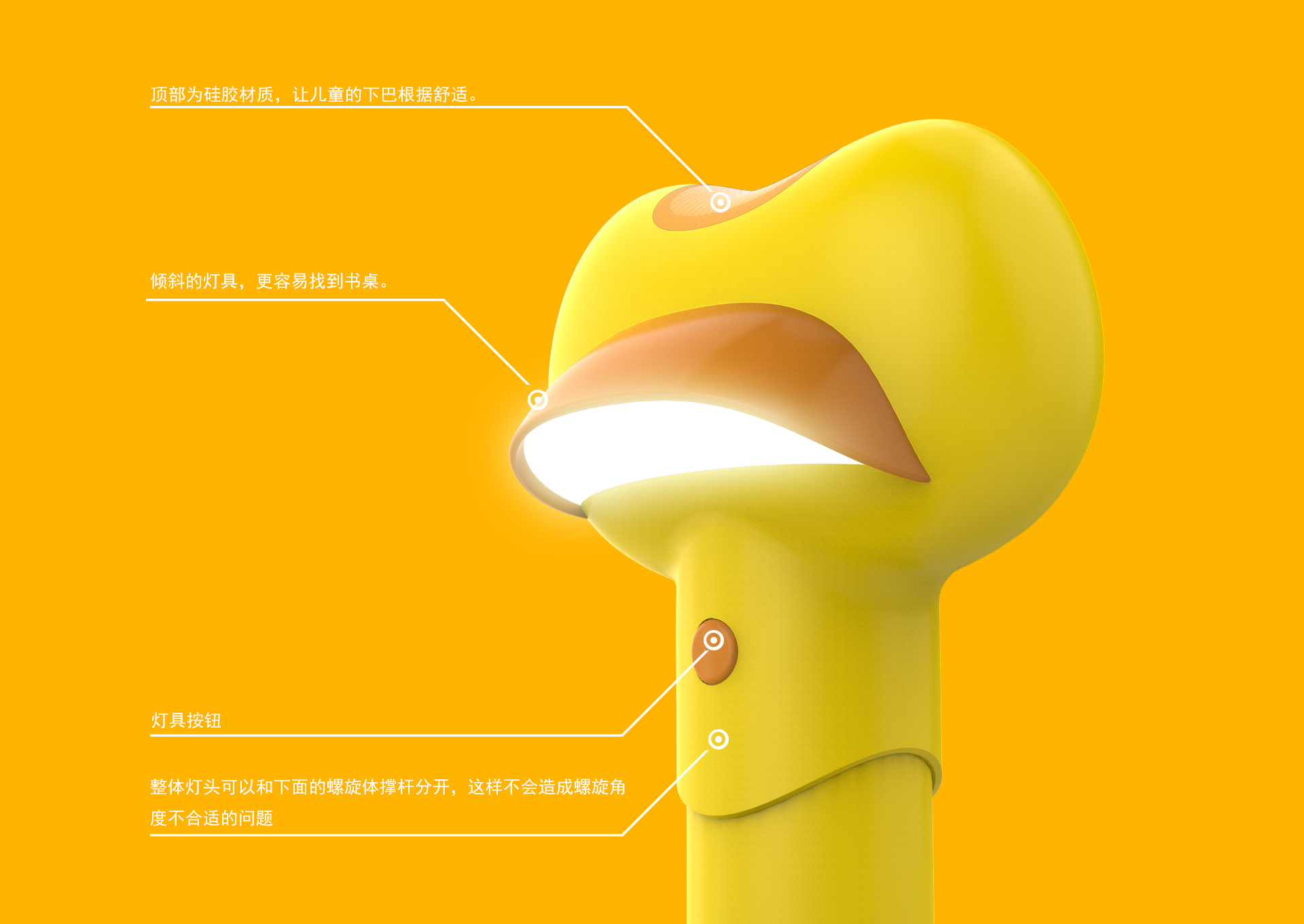 originality，security，Eye protection，Desk lamp，children，Children's products，product design，Render，