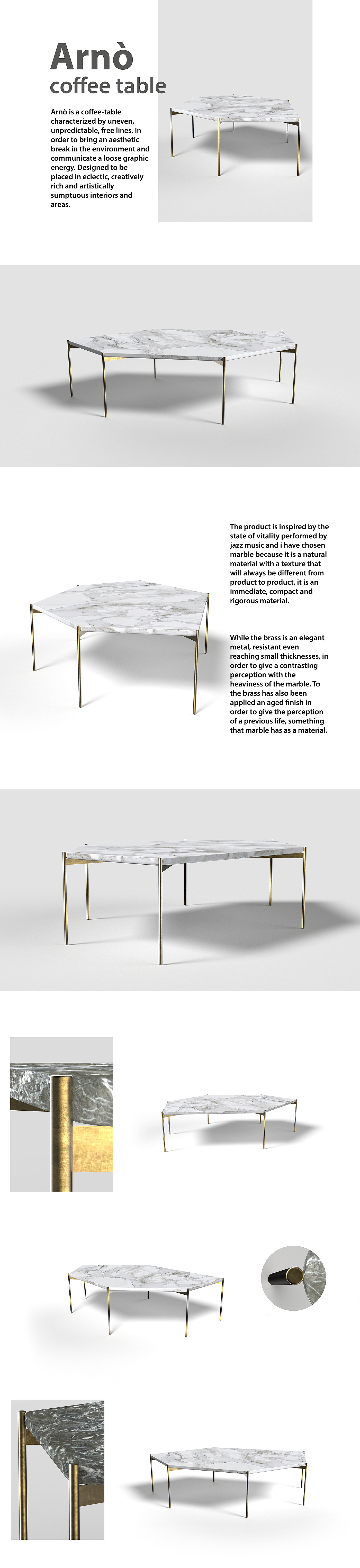 Marble，Table，Home design，Arnò Table，