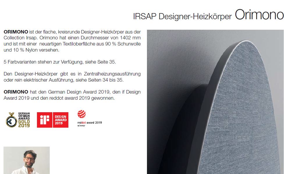 reddot，radiator，2019 red dot product design award，ORIMONO Radiator，